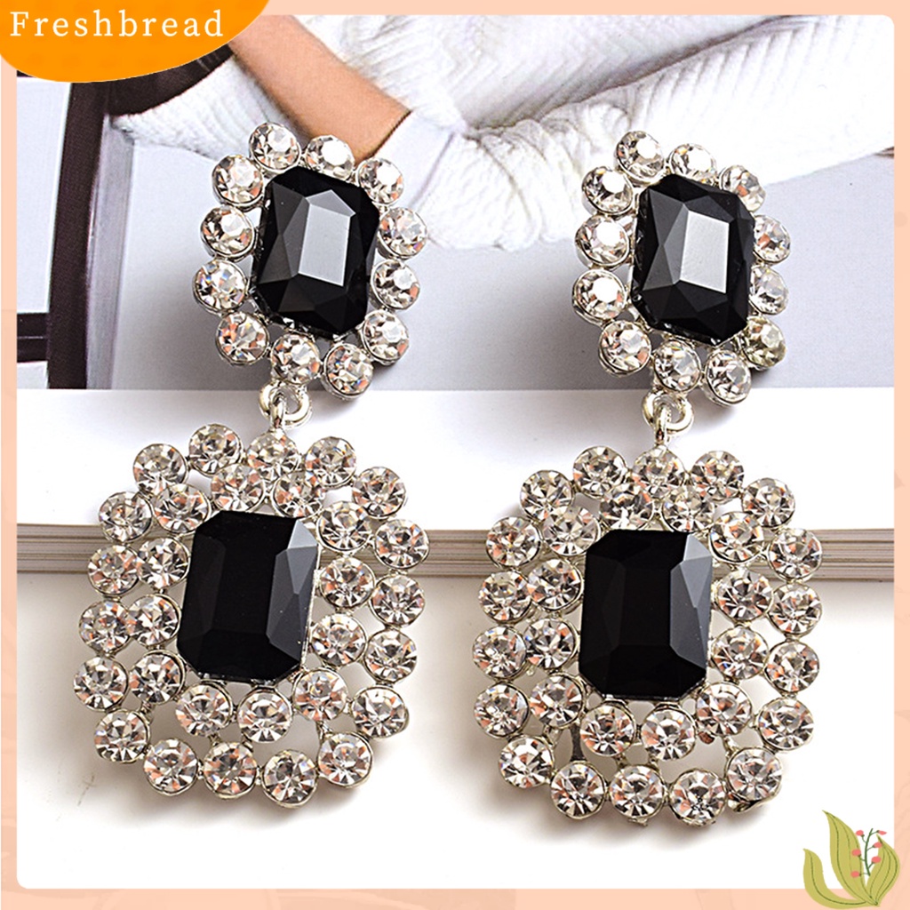 &lt; Freshbread &gt; Anting All-match Anting Drop Panjang Geometris Bahan Alloy Anti Karat Untuk Pacaran