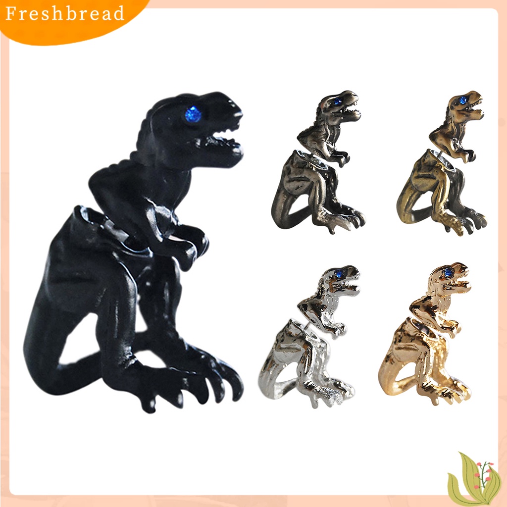 &lt; Freshbread &gt; Ear Studs Punk Bentuk Dinosaurus Alloy Indah 3D Anting Tusuk Hewan Untuk Pesta