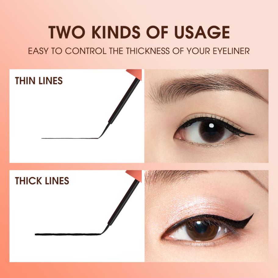 BANXEER Eyeliner Cair Matte, Line mata hitam Vegan Cepat Kering Tahan Lama / Tahan Air BM06 [Emperor]