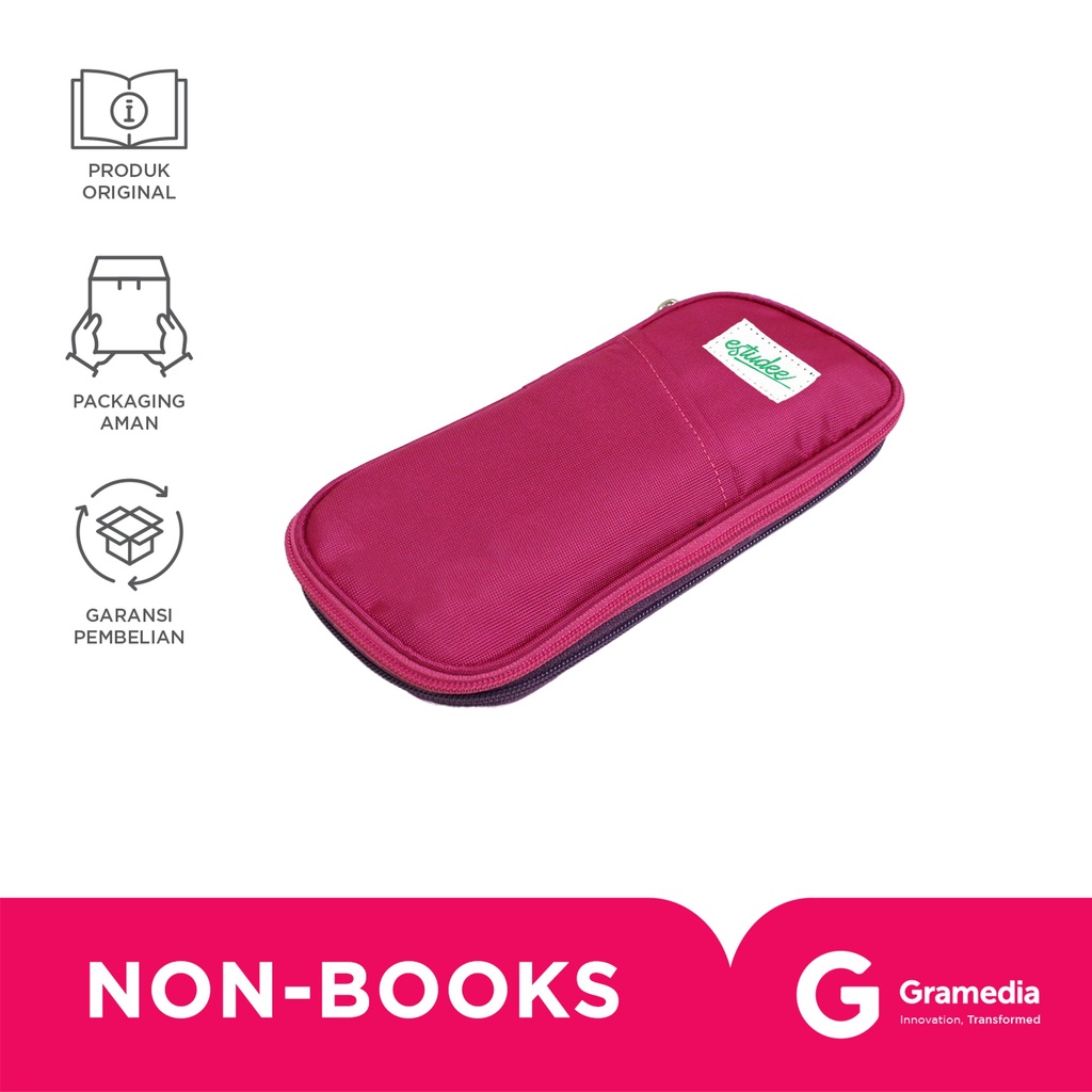 

Estudee Pencil Case Expandable Magenta Purple