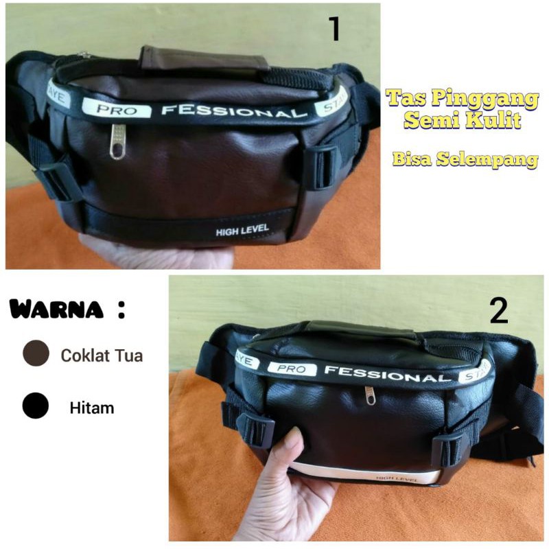 WAISTBAG TAS PINGGANG PRIA WANITA KULIT