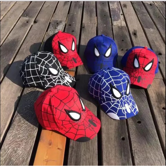 TOPI ANAK LAKI-LAKI MODEL SPIDERMAN KARTUN SUPER HERO  TERKEREN