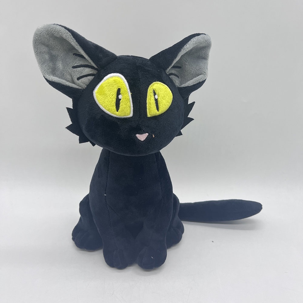 New Suzume no Tojimari Kucing Boneka Plush Lucu Kucing Putih Hitam Mainan Anak Dekorasi Kamar Tidur