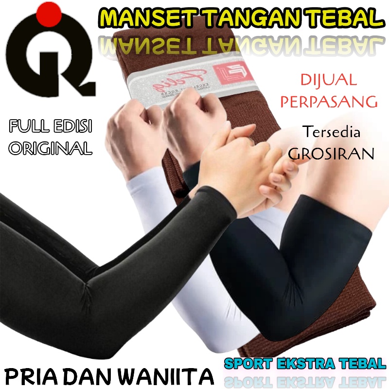 Iltanaqstore, Manset Tangan Tebal Berkualitas/ Mangset Tangan Polos/ Sarung Lengan/ Manset Tangan Muslimah/ Manset Tangan Coklat Kopi