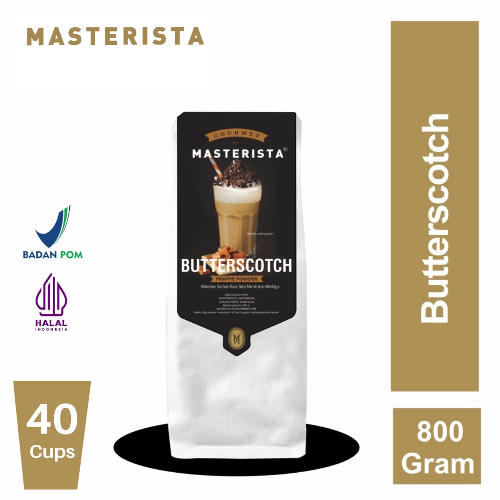 

[Ready-Stock] Masterista Bubuk Minuman Butterscotch 800gr
