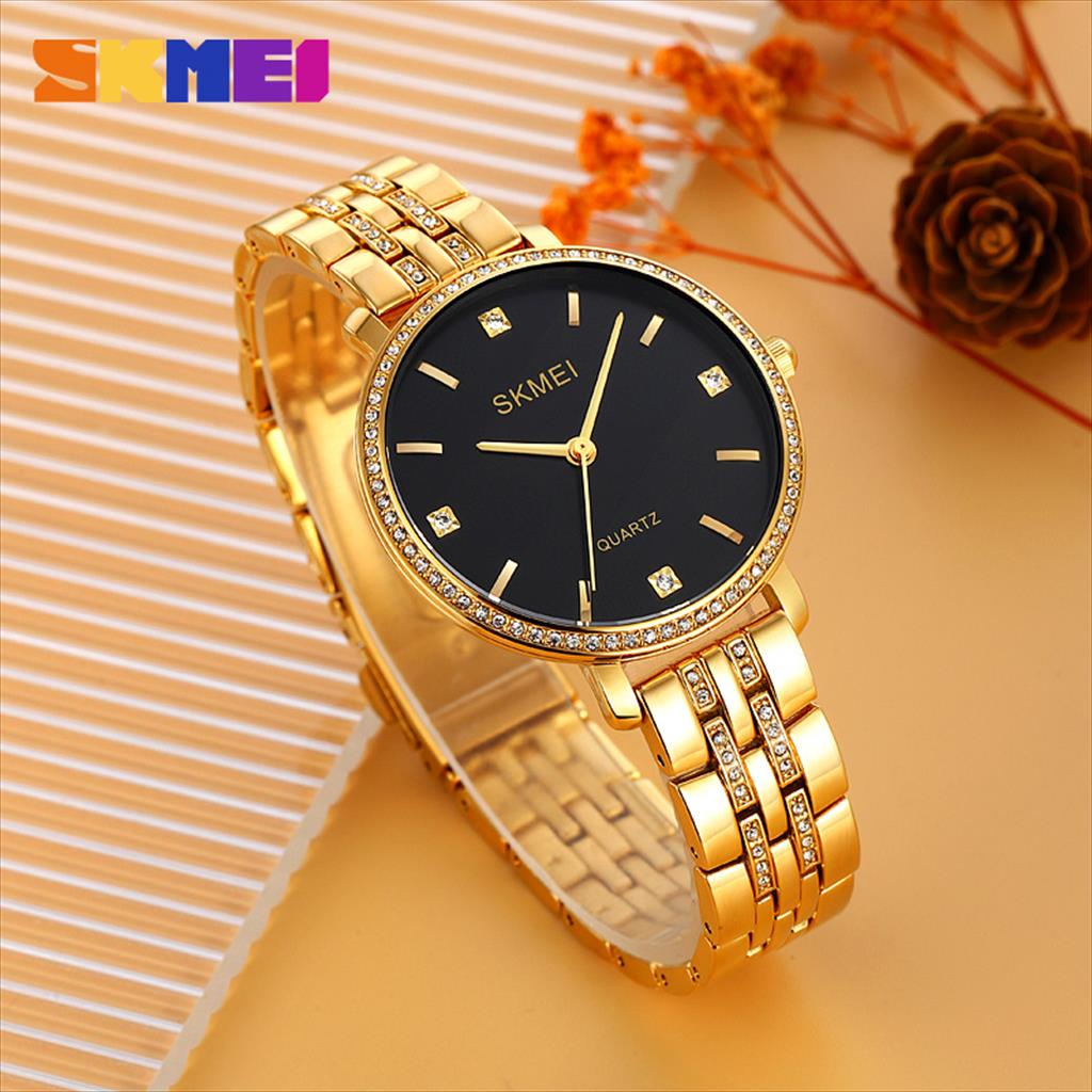 Jam Tangan Wanita SKMEI 2006 Analog Stainless Steel Original