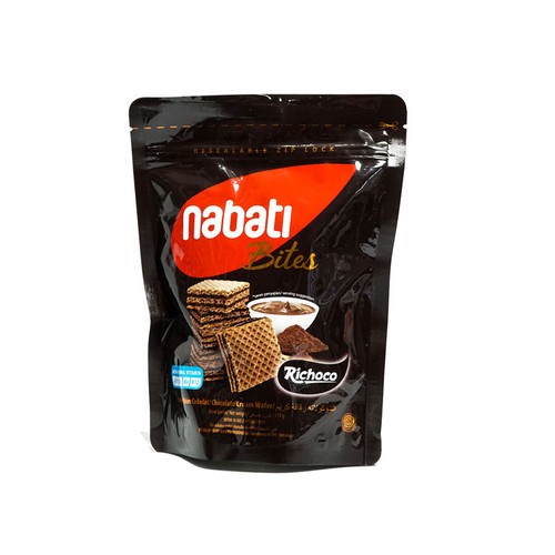 

Richoco Nabati Wafer Bites Chocolate Pouch 112gr