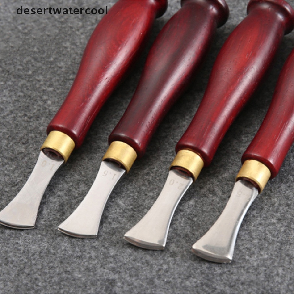 Deid Kerajinan Kulit DIY Gagang Bulat Leather Edge Press Line Tool 1.0/1.5/2.0/2.5mm Martijn