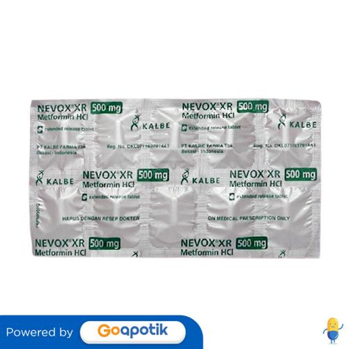 NEVOX XR 500 MG STRIP 10 KAPLET