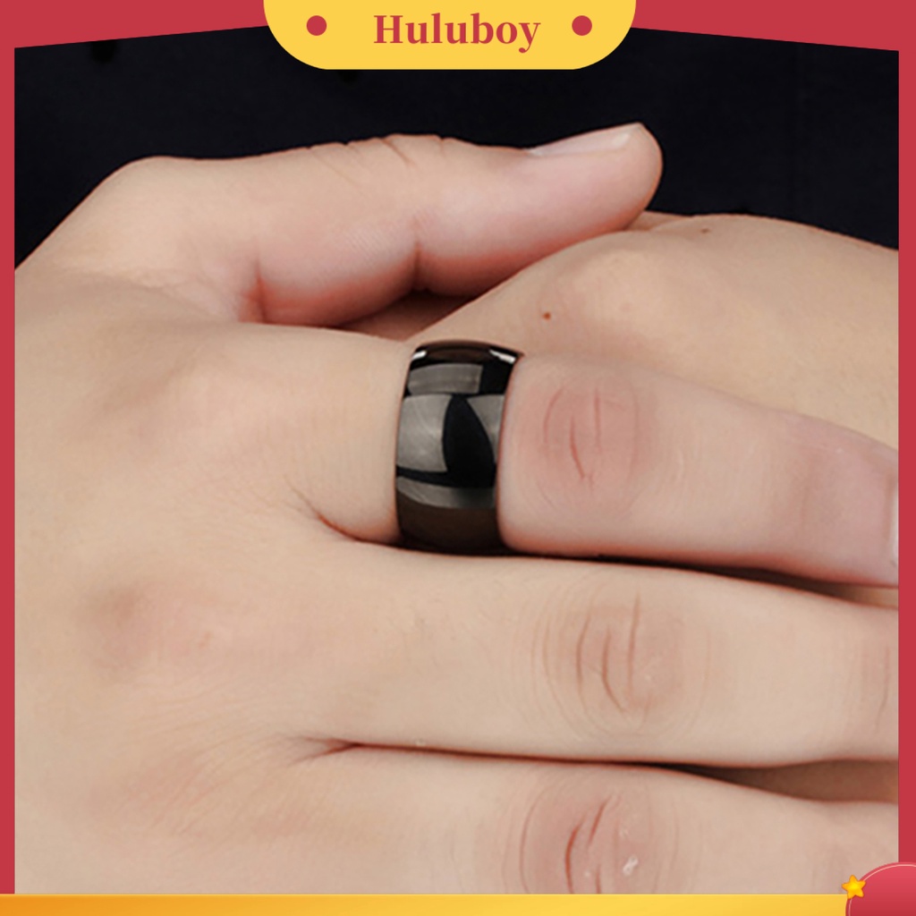 {Ready Stok} Cincin Pria Wanita Ringkas Baja Titanium Band Kawin Pertunangan Kekasih Perhiasan