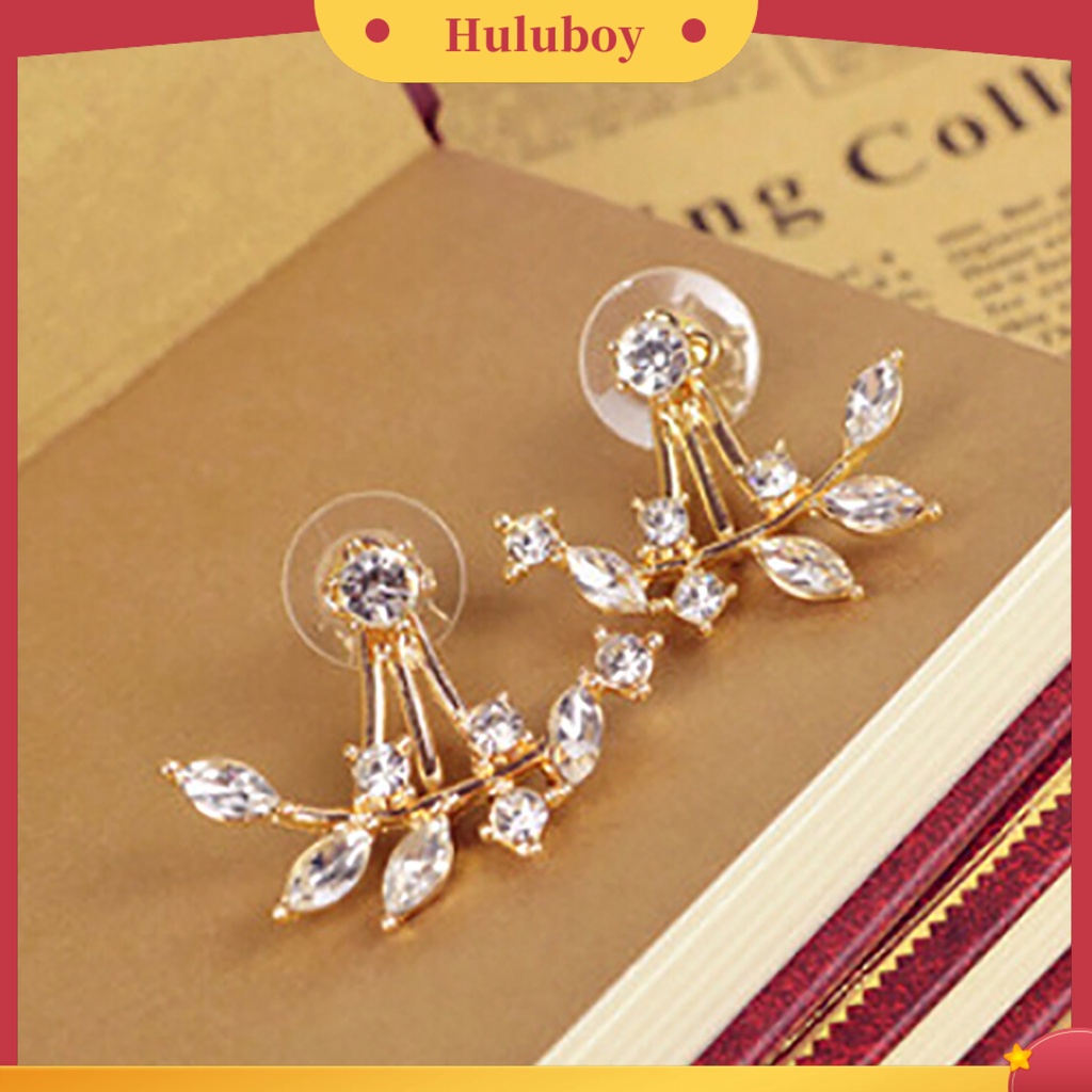 {Ready Stock} 1pasang Anting Wanita Perhiasan Menarik Hadiah Mini Wanita Berlian Imitasi Ear Studs Untuk Pernikahan