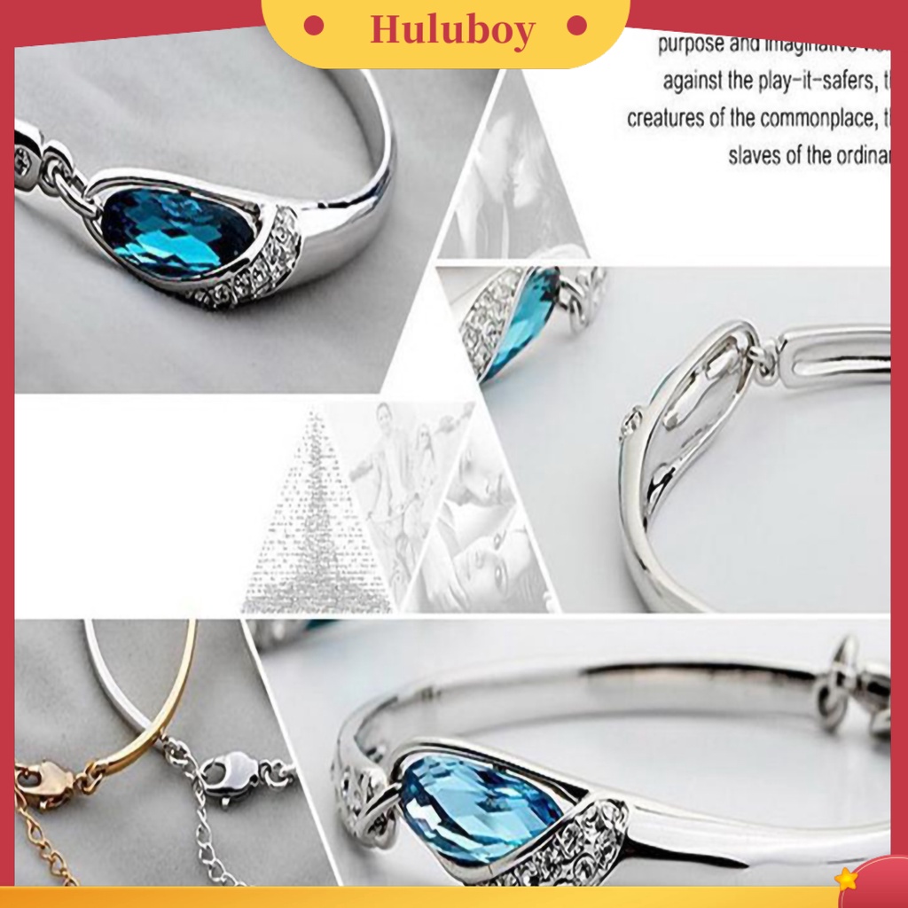 {Ready Stock} Gelang Bangle Fashion Berlian Imitasi Ramah Kulit Elegan Untuk Pacaran