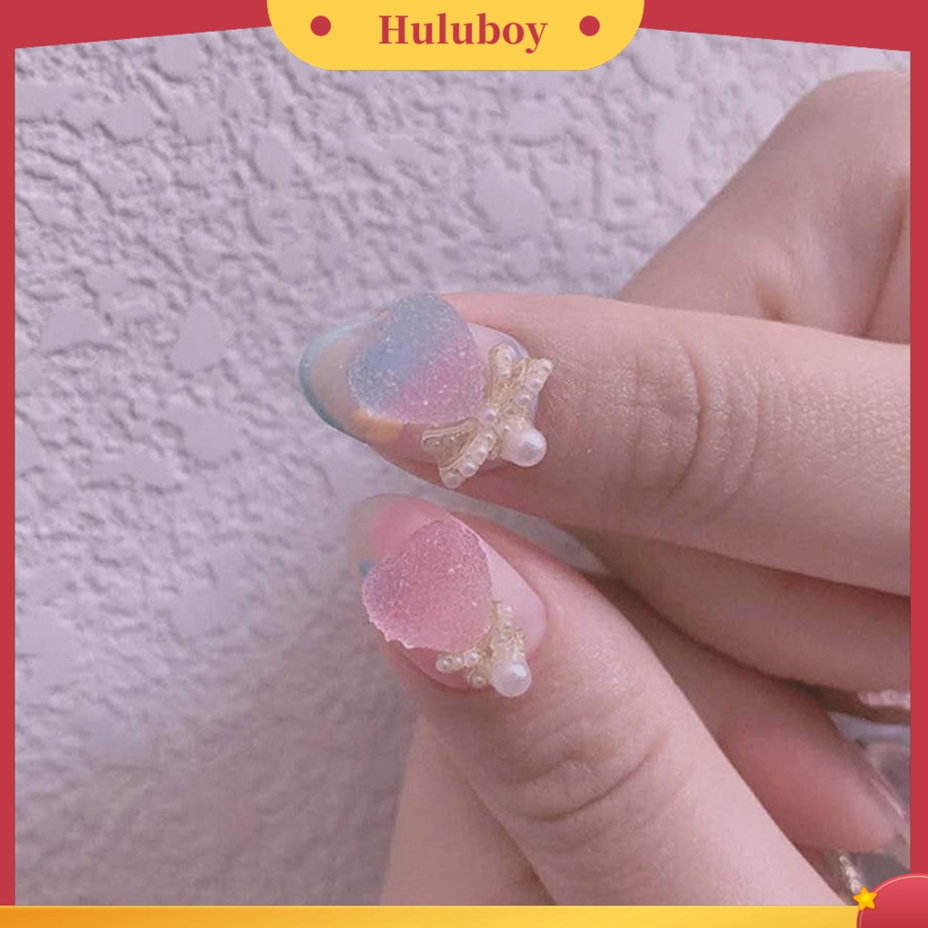 {In Stock} 10Pcs Dekorasi Kuku Hati Indah DIY Perhiasan Nail Art Clay Lembut Fondant Bintang Untuk Wanita
