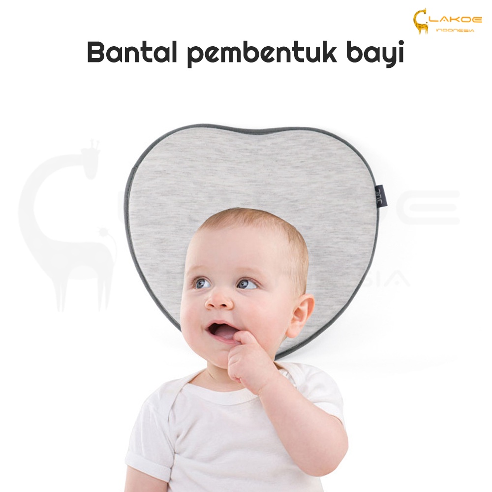 Lakoe Bantal Bayi Anti Peyang/Newborn Bentuk Hati Pillow/ Bantal Peyang Bayi