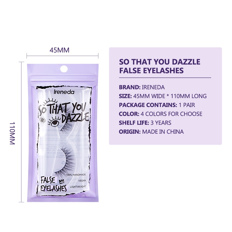 (READY &amp; ORI) IRENEDA So That You Dazzle False Eyelash Bulumata IR-T01