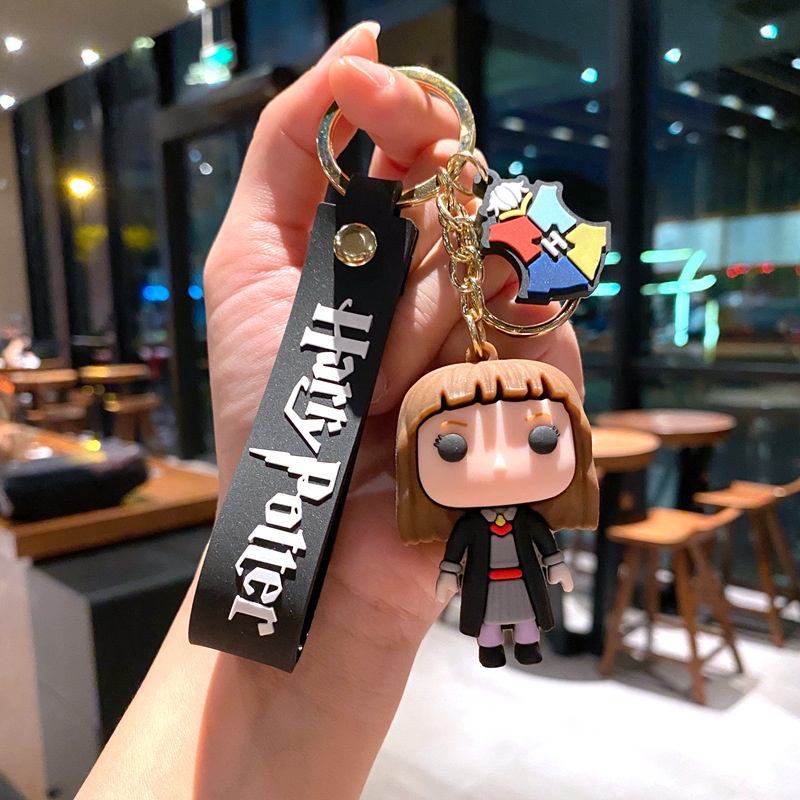 2023gantungan Kunci Kartun Harry Potter PVC Hermione Malfoy Lord Voldemort Anime Figurine Boneka Ransel Liontin