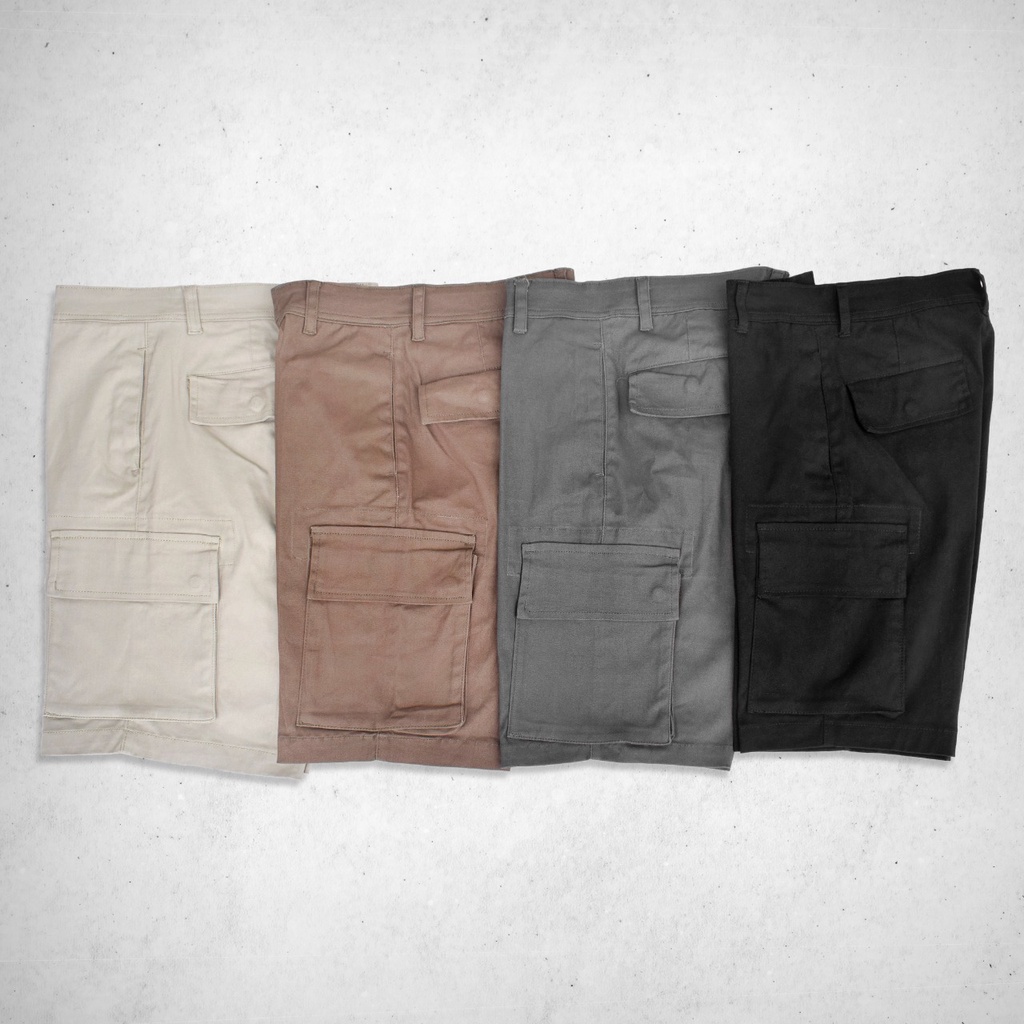 Celana Pendek Cargo Skuy Bahan Cotton Twill Combed