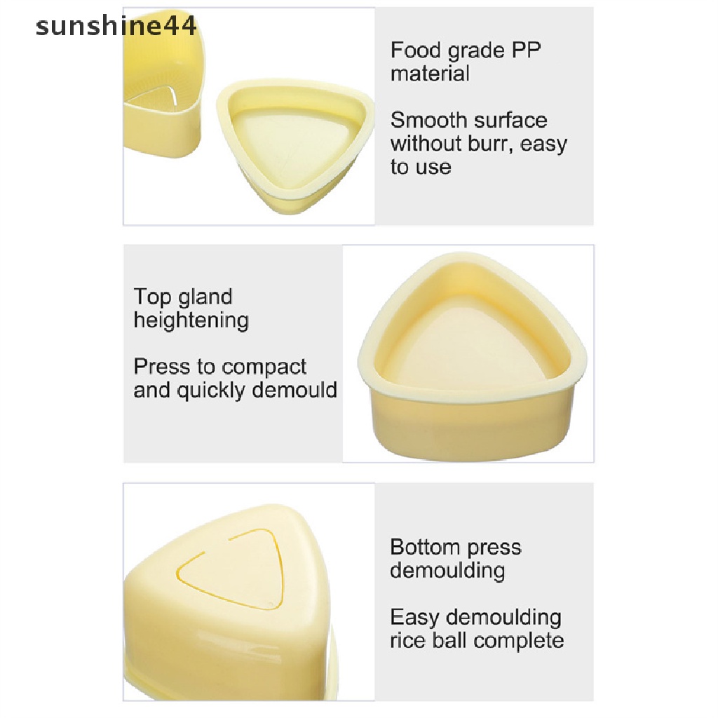 Sunshine Food Press Sushi Maker Cetakan Jepang Rumah Dapur Bento Aksesoris Tools ID