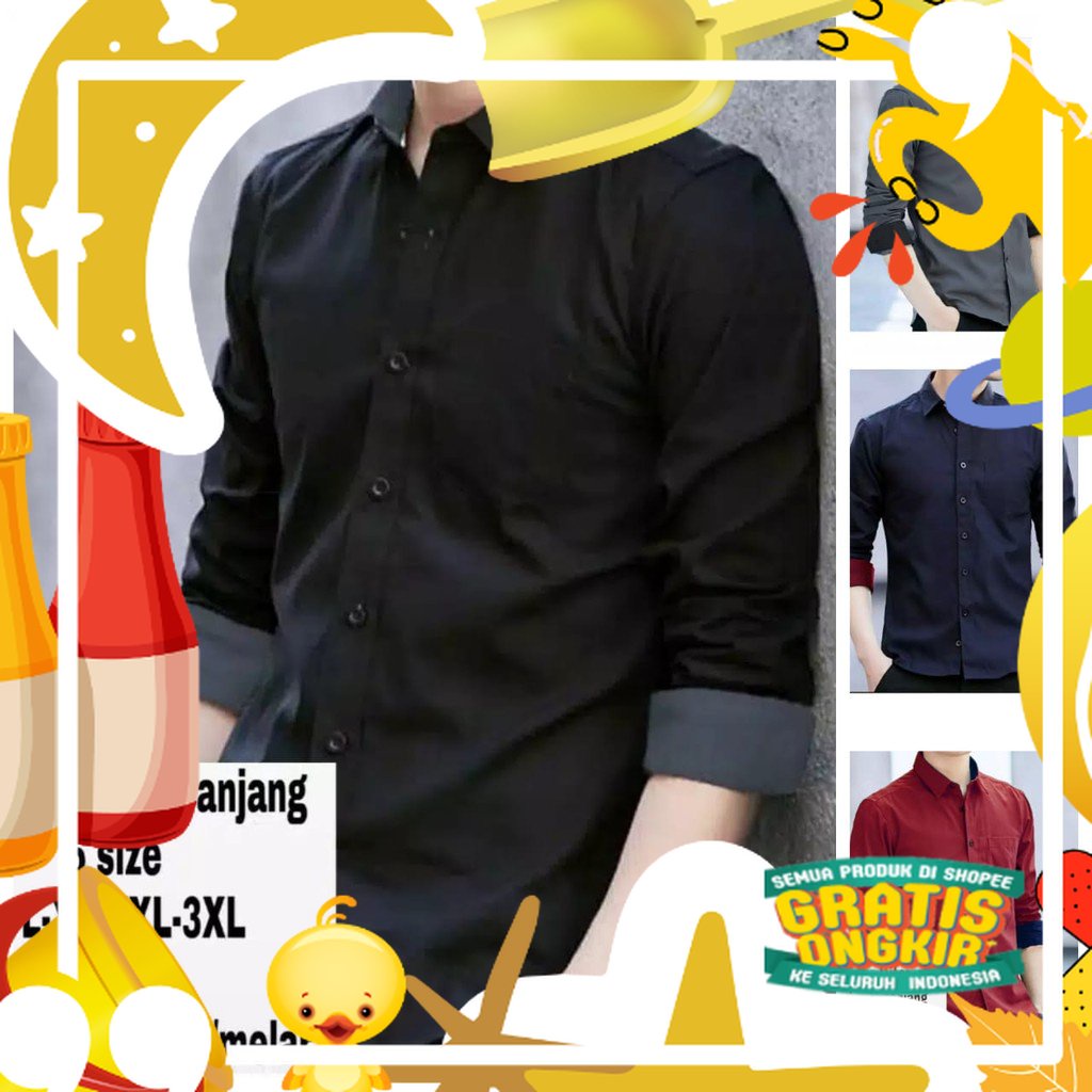 Kemeja Pria Dewasa Terbaru 2022 5xl Elegan Jumbo Terlaris X9A5 Kekinian Murah Xxl Motif Lengan Pende