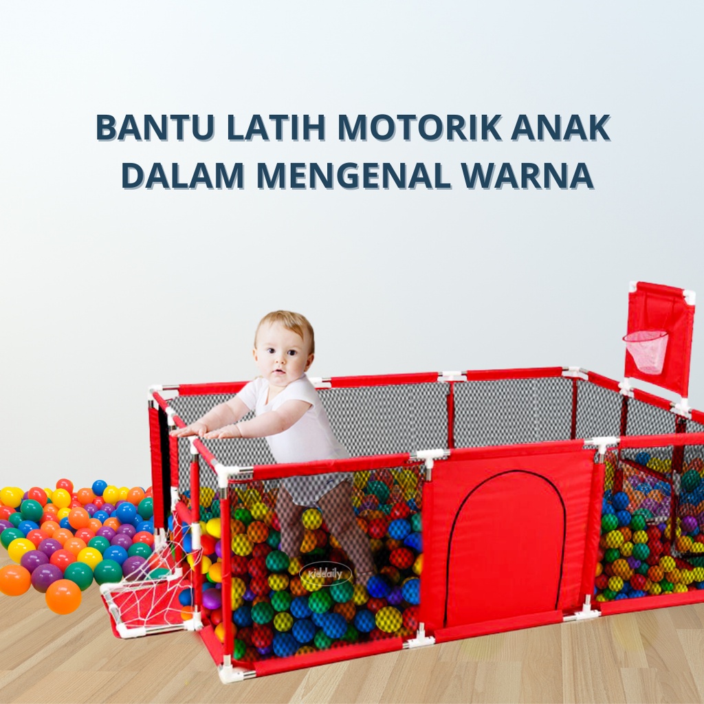 KIDDAILY MAINAN MANDI BOLA PLASTIK WARNA-WARNI ISI 50 PCS ISI 25 PCS UNTUK PLAYFENCE PAGAR ANAK KOLAM ANAKMANDI BOLA ANAK MANDI BOLA BAYI PLAYPEN PAGAR BAYI KOLAM MANDI BOLA ANAK