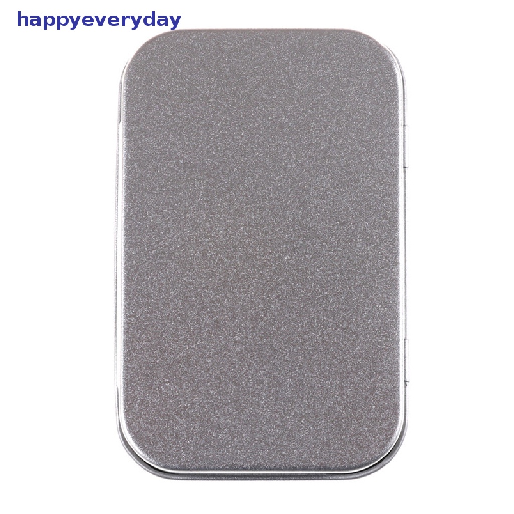 [happy] 95 * 60 * 20mm Metal Tin Flip Storage Box Case Organizer Untuk Kunci Permen Koin [ID]
