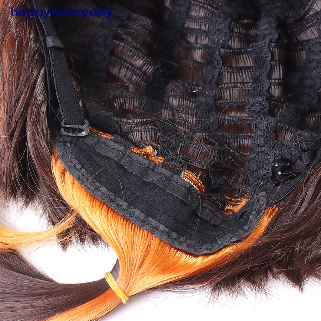 [happy] Black-brown Game Genshin Impact CustomCosplay Zhongli Cosplay Wig Rambut [ID]