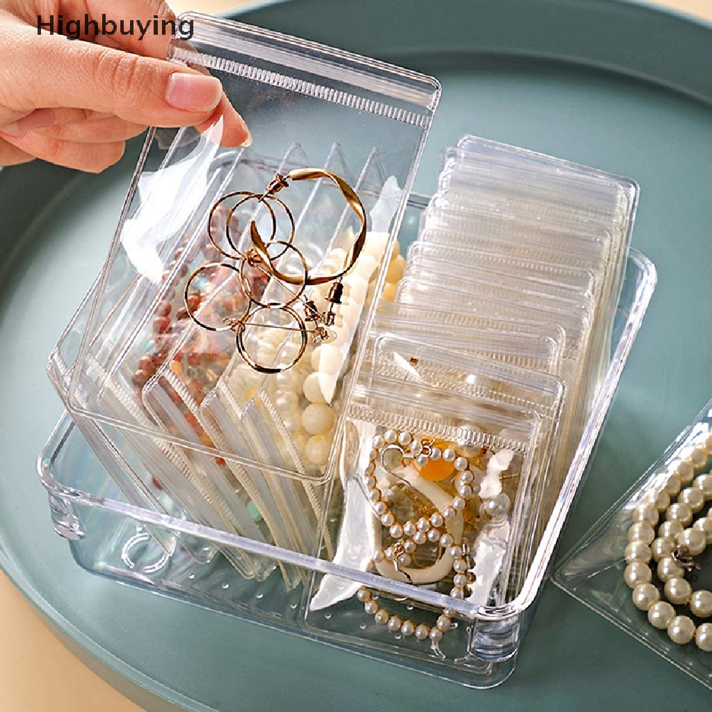 Hbid 10pcs/set Kantong Tas Perhiasan Tas Anti-Oksidasi Jewelry Storage Organizer Box Glory