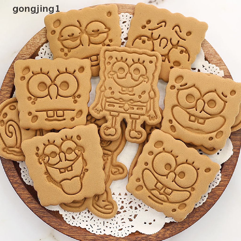 Ggg Cetakan Kue Kering Kreatif Kartun DIY Bentuk Lucu 3D Pressure Cutg Cookie Cutter ID