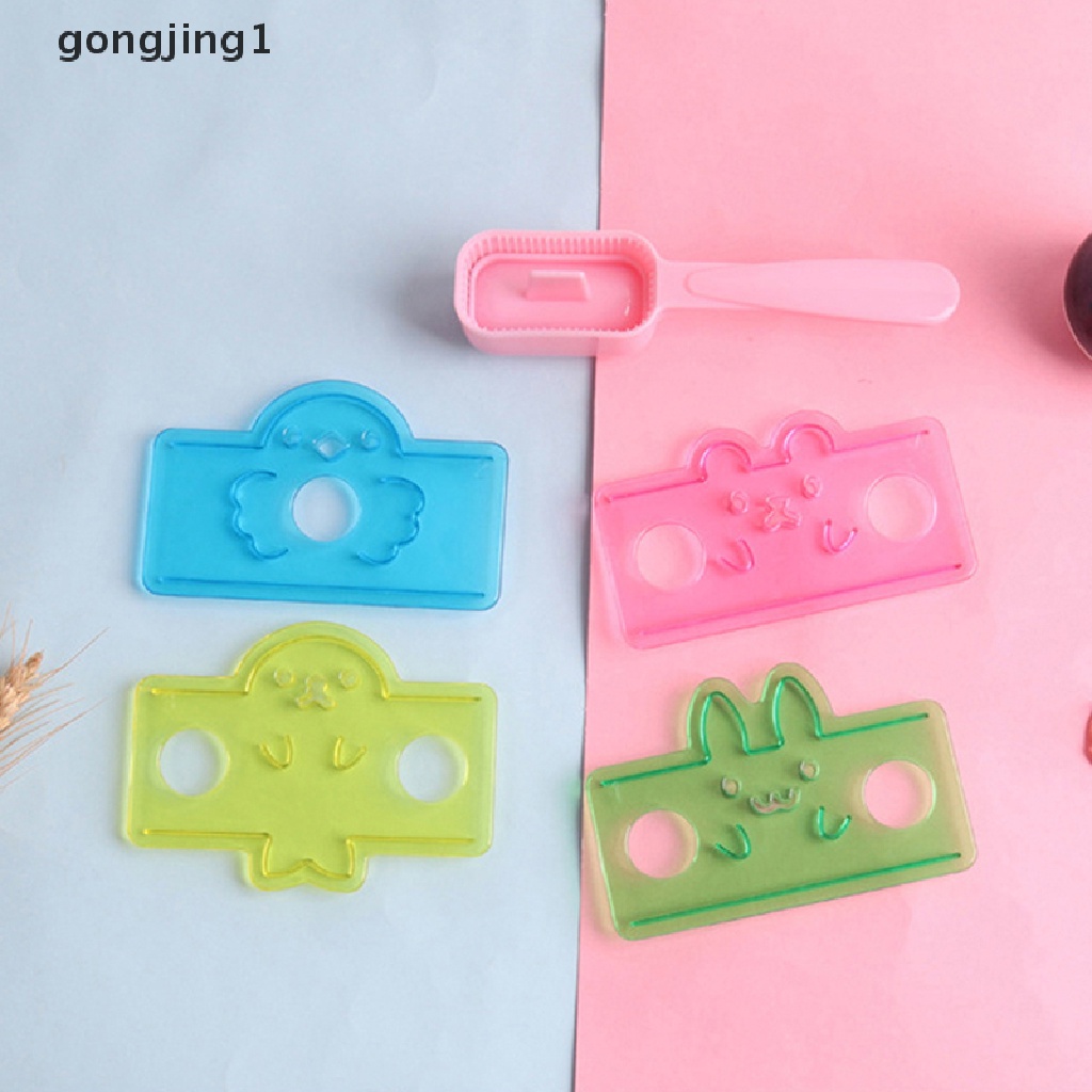 Ggg Kreatif 5in1 Cetakan Kartun Bayi Rice Ball Mold Bentuk Onigiri Dan Kering Panggang Rumput Laut Cutter Set Dapur DIY Mold Gadget ID