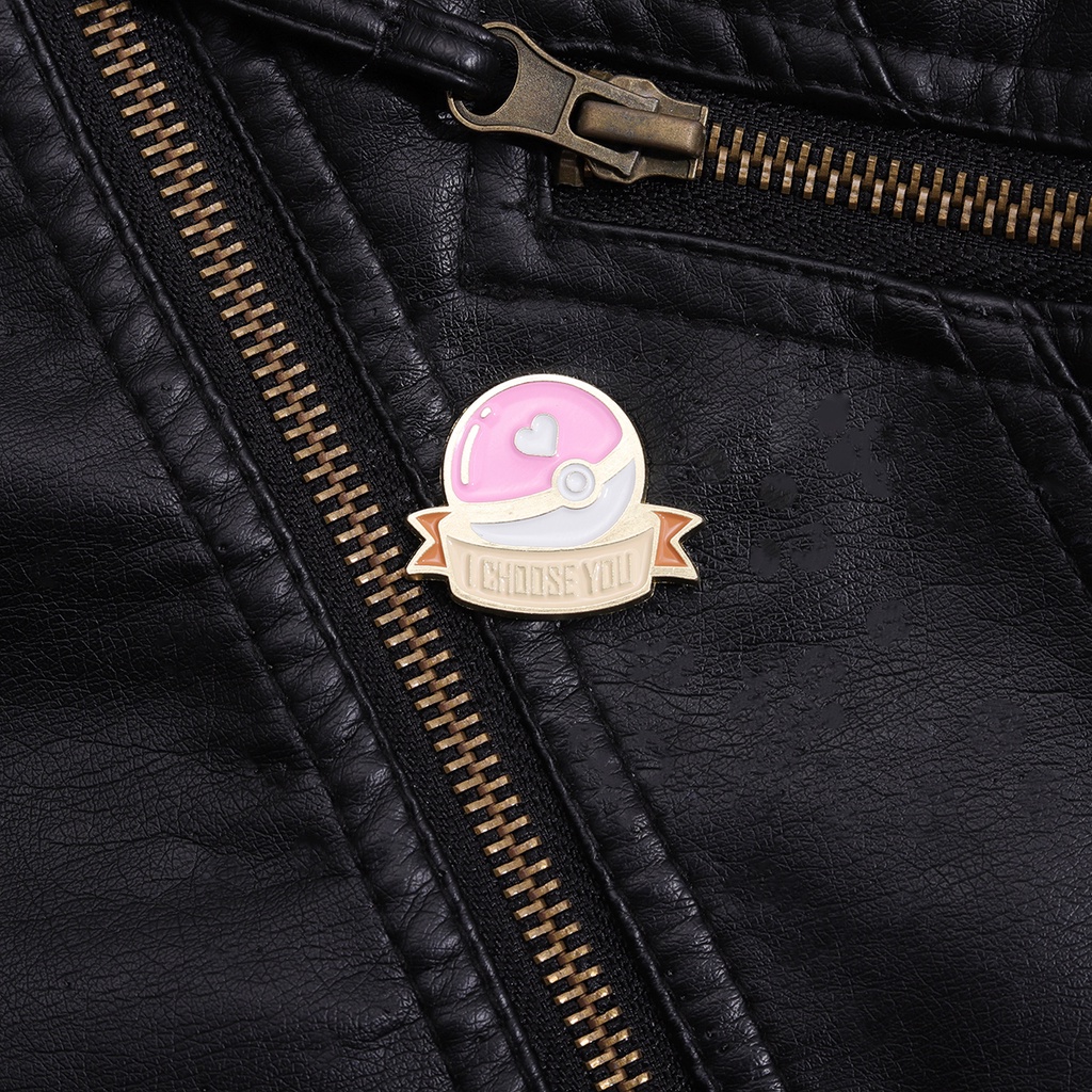 Riman Series Pet Elf Lapel Pin &quot;I Choose You&quot; Bros Elf Ball Badge Hadiah Untuk Teman Aksesoris Pakaian