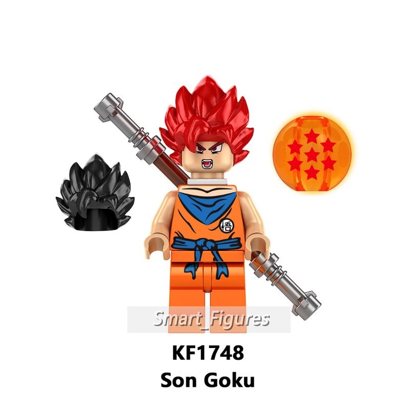 Dragon Ball Minifigure Matahari Wukong Hitam Wukong Buatan Man No. 13mainan Edukasi Blok Bangunan Rakitan Anak