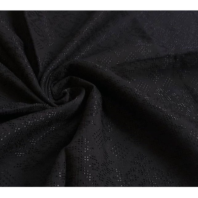 kain batik katun dobbbi polos halus hitam