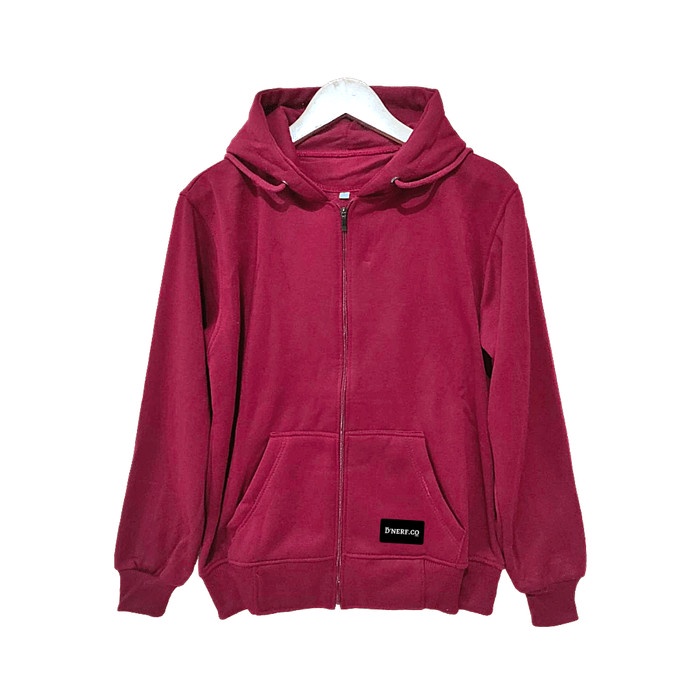 Sweater Switer Hoodie Hodie Pria Zipper Sleting Original Stwoz - merah maroon, M