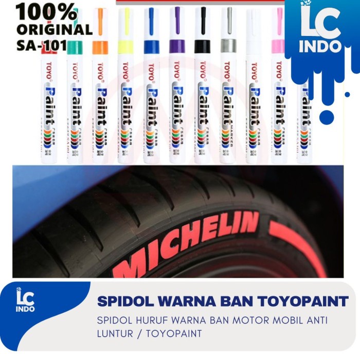 

Spidol ban toyo paint marker sa101 original / Spidol warna ban