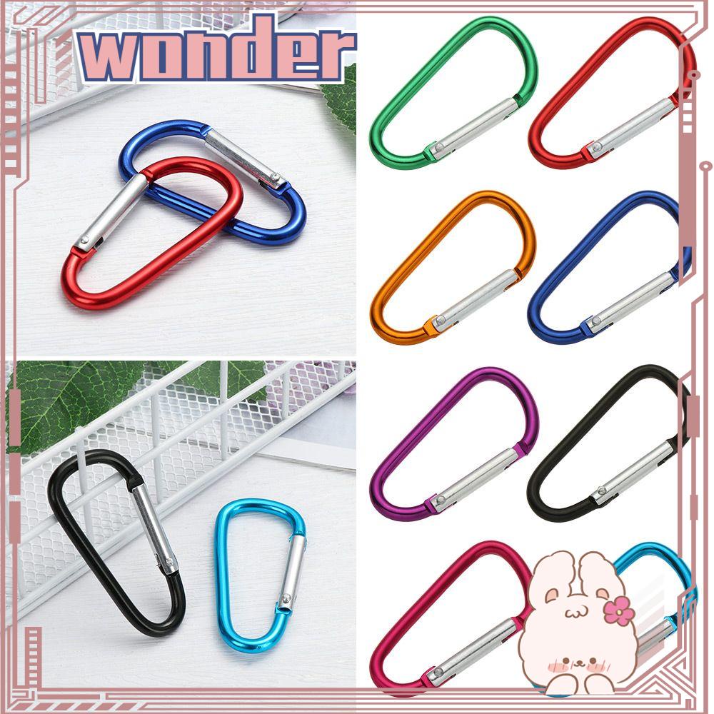 Wonder1 /5 /10Pcs Tombol Panjat Peralatan Baru Multicolor Aluminium Alloy Carabiner