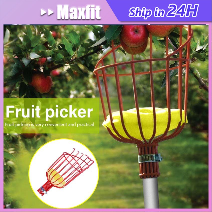 Alat Pemetik Buah Tinggi Alat Petik Buah Tongkat Alat Petik Pemetik Buah Serbaguna Tahan Lama Bahan 