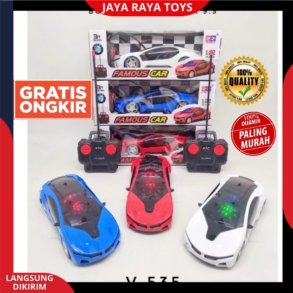 Mainan Mobil Remote Control Berlampu Sedan lampu 3D RC Car Famous Top Speed Up Racing Rally TERBARU