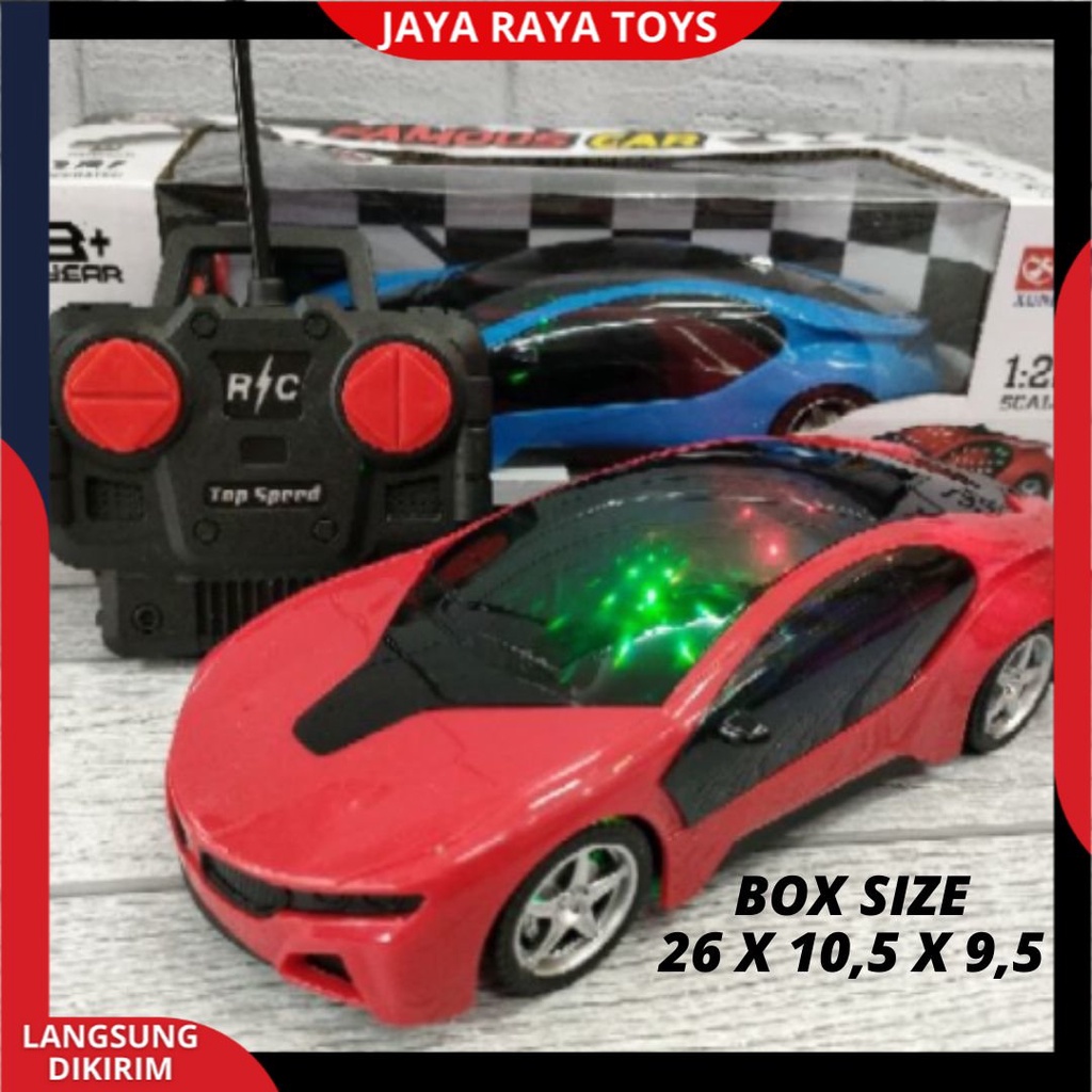 Mainan Mobil Remote Control Berlampu Sedan lampu 3D RC Car Famous Top Speed Up Racing Rally TERBARU