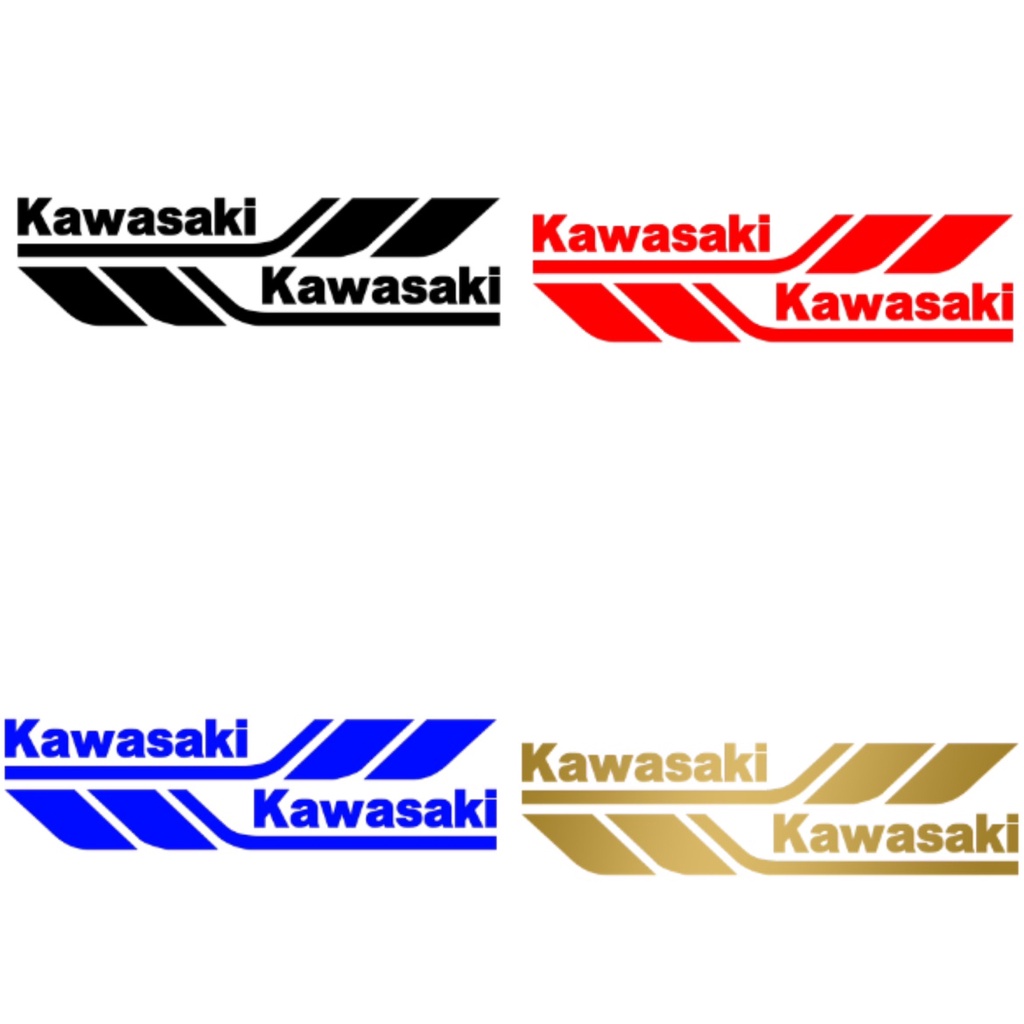 1pasang Honda Kawasaki Letter Logo Balap Motor Modifikasi Reflektif Stiker Kaca Spion Mobil Dekorasi Waterproof Decals