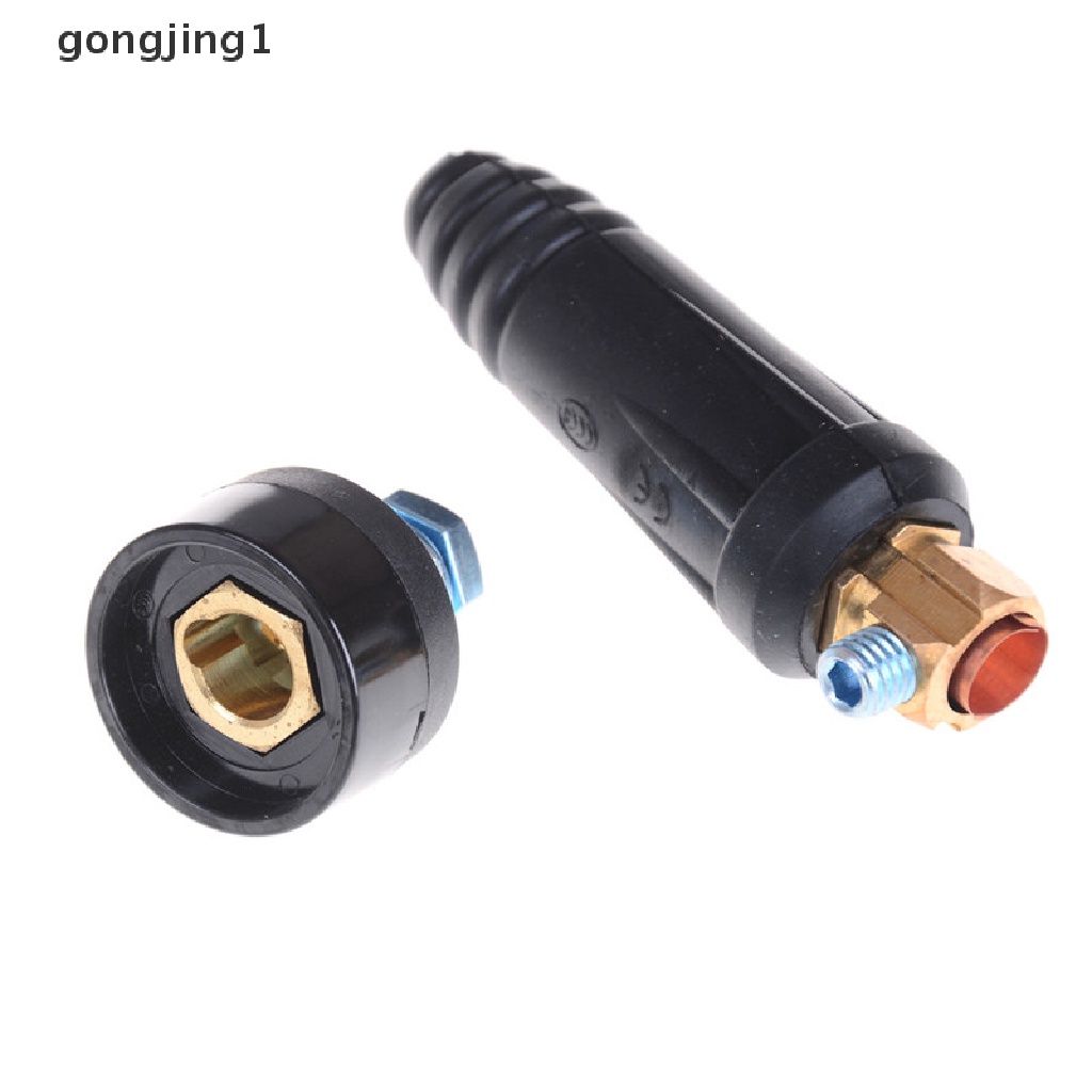 Ggg 1set DKJ35-50 Quick Fitg Male Female Konektor Plug Adaptor Mesin Las ID