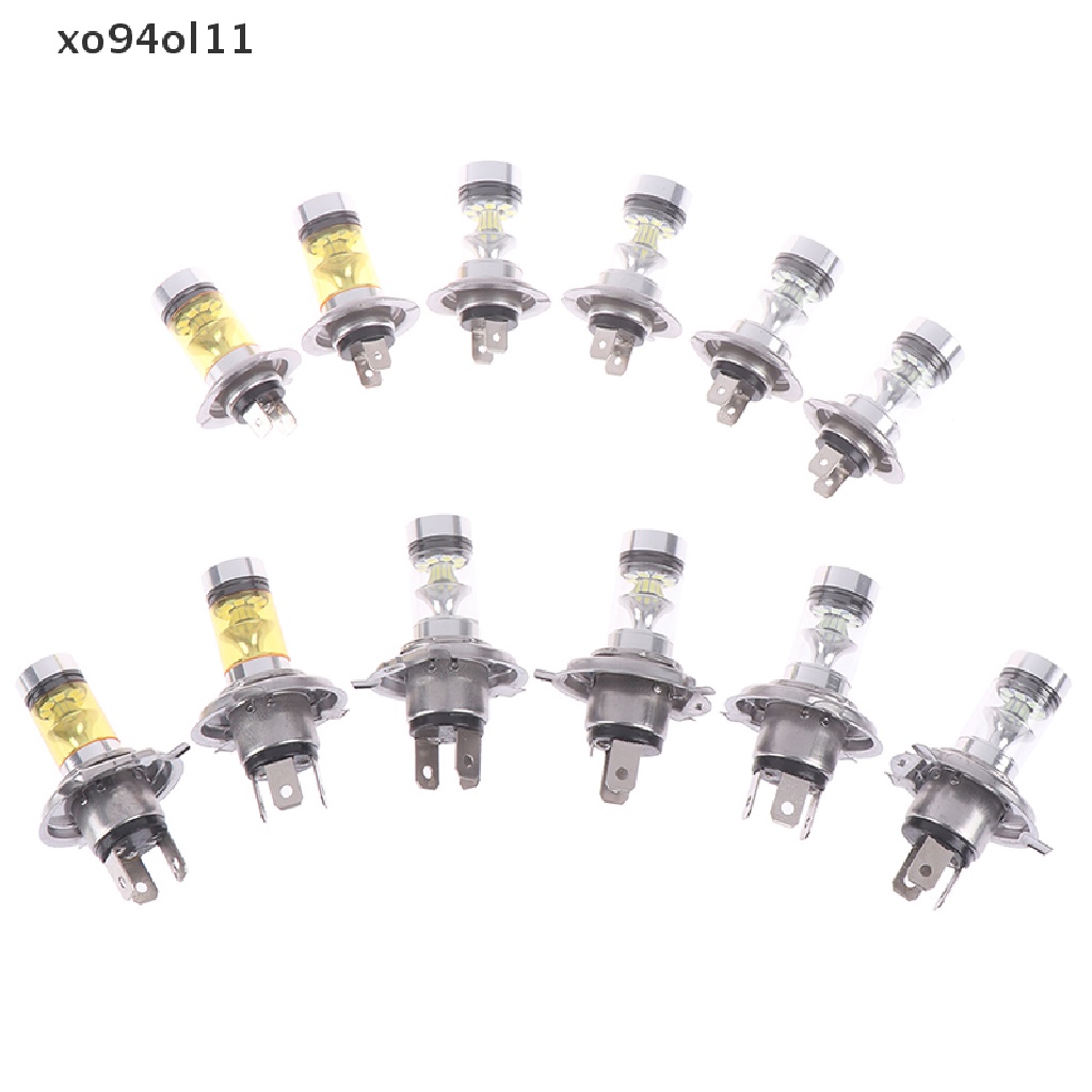 Xo 2x Mobil H4/H7 9003 HB2 8000K Hi/Lo Beam 20lampu Kabut LED Berkendara DRL Bulb Lamp OL