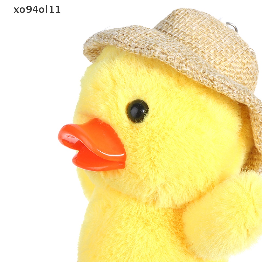 Xo 14 cm Duck Keychain Straw hat Ducks Boneka Bebek Liontin Boneka Mainan Empuk OL