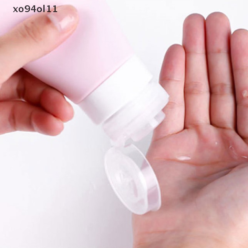 Xo 1pc 60/90ML Silikon Botol Isi Ulang Kosong Travel Portable Packing Press OL