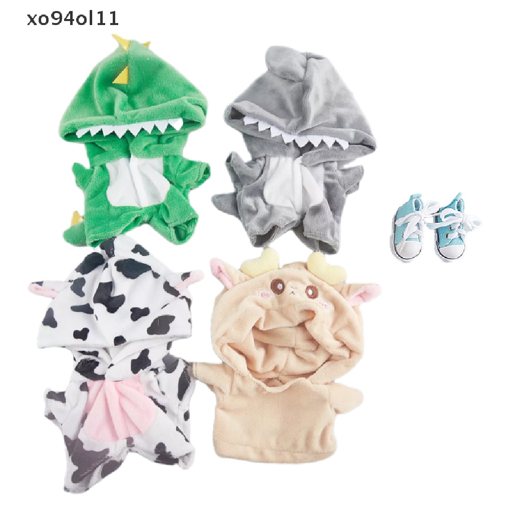 Xo Celana Onesie Dinosaurus 20 cm Setelan Boneka Pajamas Baju Boneka Aksesoris Boneka OL