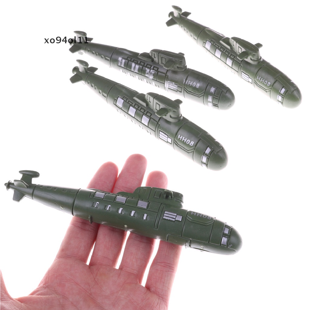 Xo 2PCS Perang Dunia II military submarine model sand scene model Mainan OL