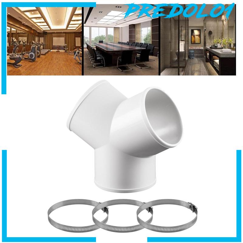 [Predolo1] Adaptor Selang 3arah Bentuk Y Konektor Pipa Bulat Untuk Exhaust Fan Dapur