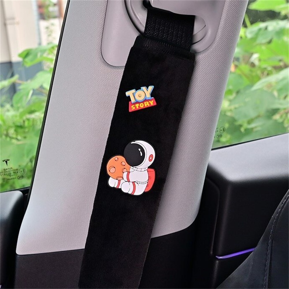 1 Pc Kartun Es Sutra Mobil Bahu Safety Belt Cover Musim Panas Ventilate Universal Interior Diperpanjang Safety Belt Protector