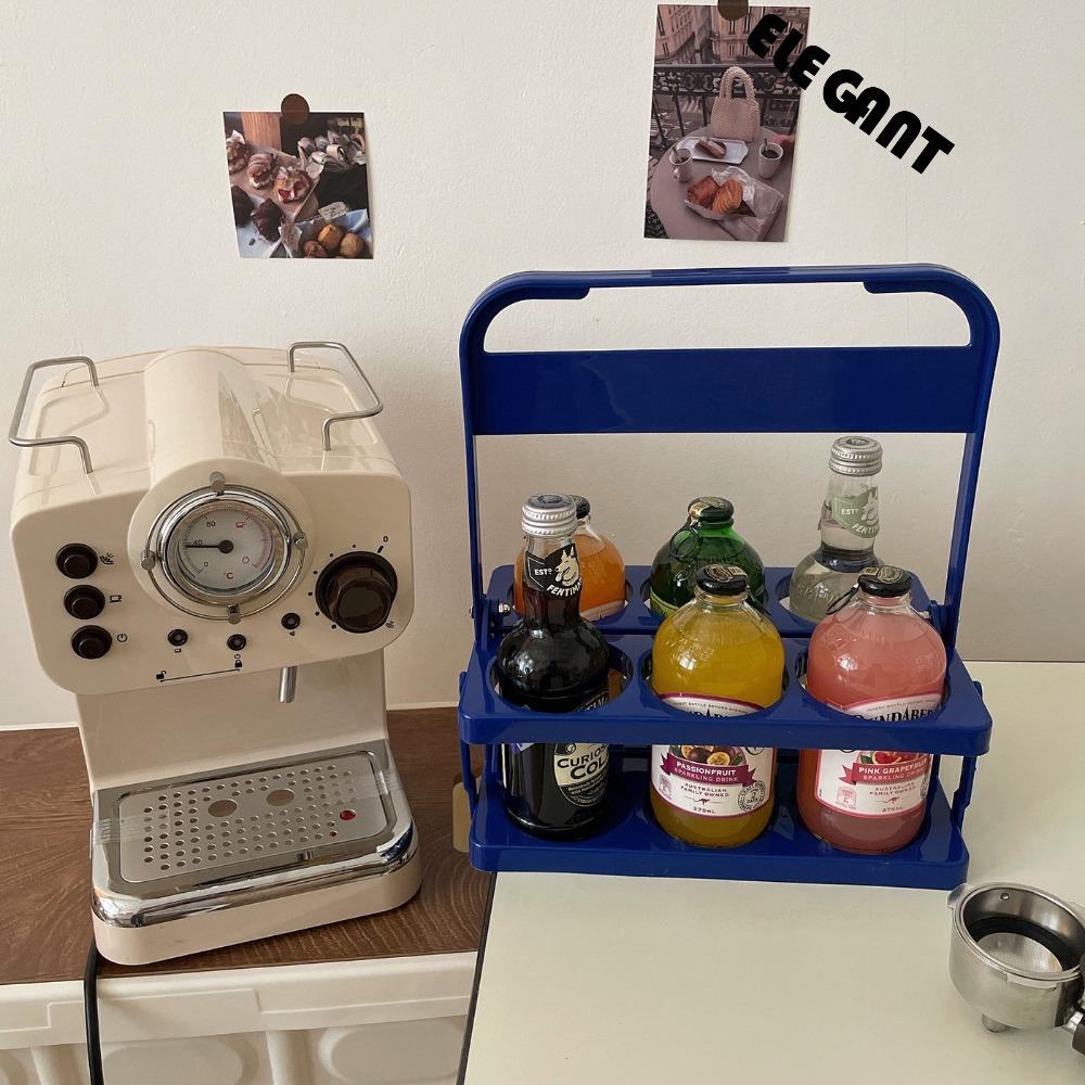 [Elegan] Rak Minuman Portable2023Untuk Piknik Camping Reusable Foldable Handle Drink Rack