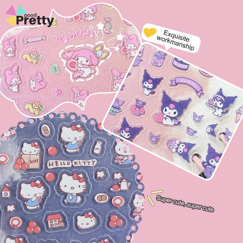 Stiker Kartun Karakter Sanrio Kuromi Melody DIY Lucu Stiker Untuk Dekorasi - PD