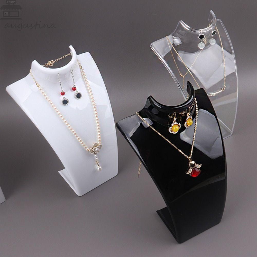 Agustinina Manekin Kalung Stand Minoritas Sederhana Wanita Rak Display Toko Anting Display Stand Menjuntai Anting Display Rak Kalung Display Organizer